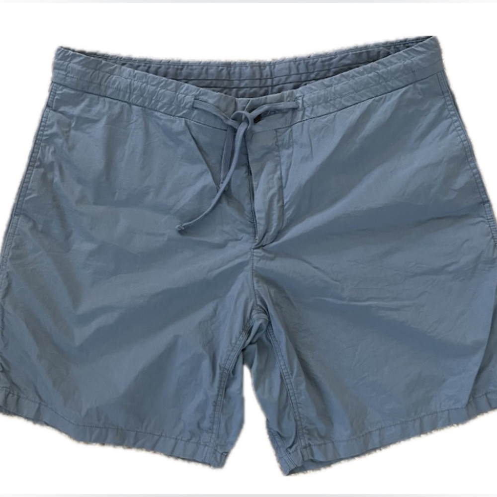 Dunhill London Blue Cotton Shorts with Drawstring